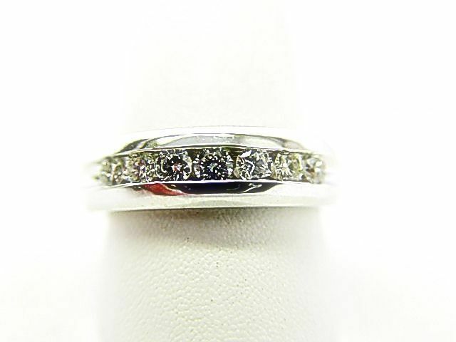 DIAMOND 7 ROUND BRILLIANT SHAPE MENS DIAMOND CHANNEL SET MEN DIAMOND BAND