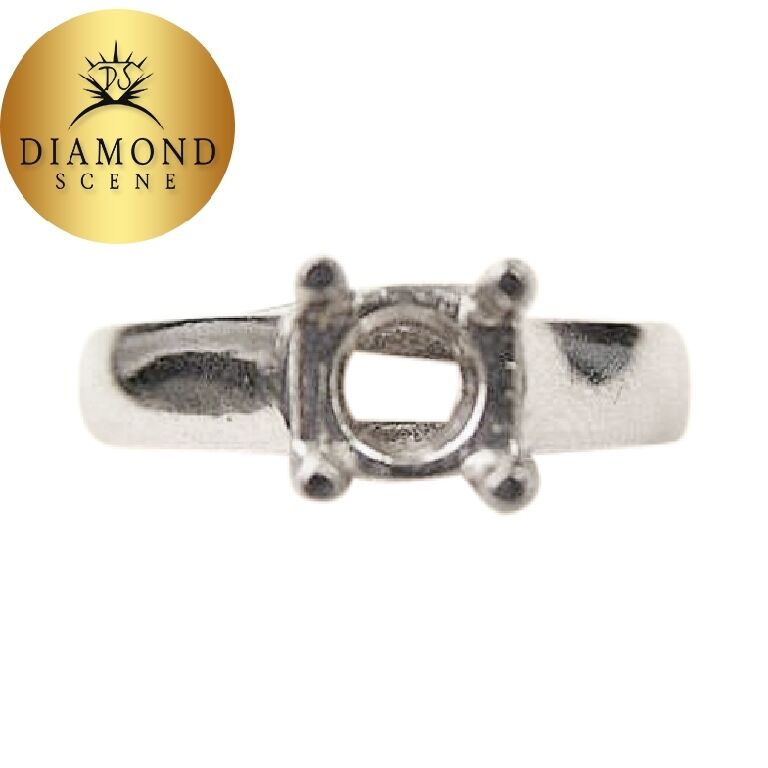 HAND CRAFTED PLAIN POLISH LUCIDA STYLE SETTING PLATINUM