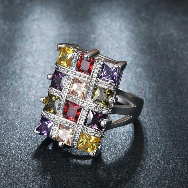 Fashion Woman Jewelry 925 Sterling Silver Gemstone Tanzanite Ruby Topaz Peridot
