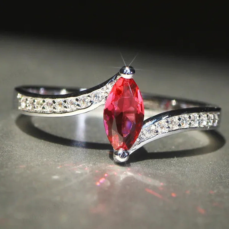 Eye 925 Silver Anniversary Statement Multilayer Crown Eye Ring Natural Gemstones