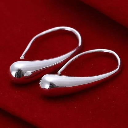 925 Sterling Silver Earing / Lovely / 925 Crystal Dangle Earrings Trendy Earring