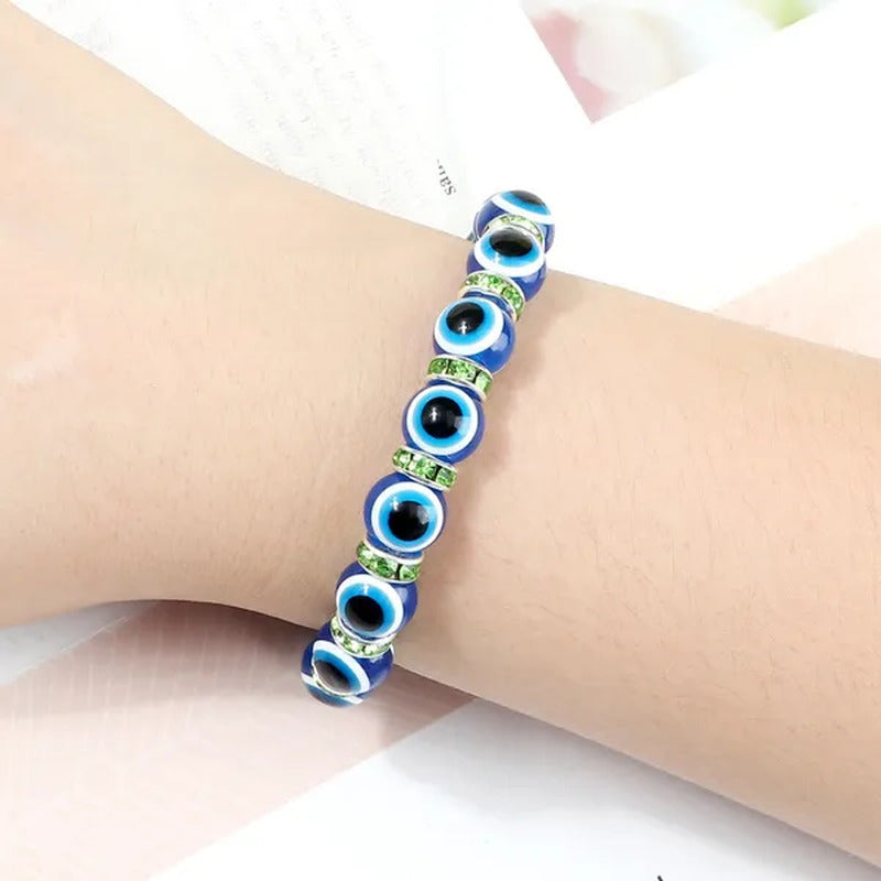 New Fashion Crystal Turkish Lucky Evil Eye Bracelets Blue Evil Eye Bead Bracelet