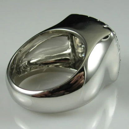 Fashion Man Jewelry White Sapphire Gemstones 925 Sterling Silver Wedding Engagem