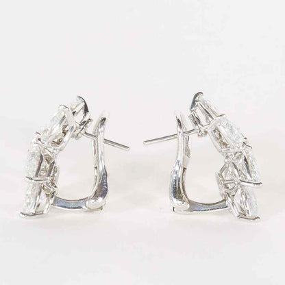 Classic Diamond Cluster Earrings