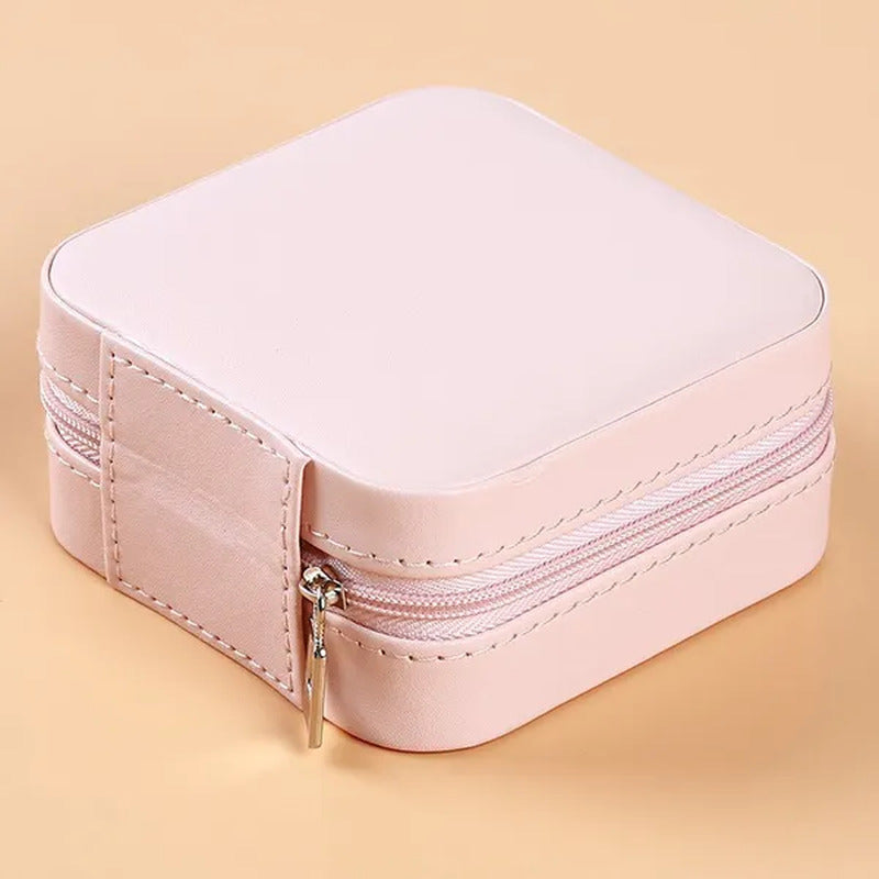 Practical Jewelry Box Organizer Portable Travel Leather Jewellery Ornaments Case