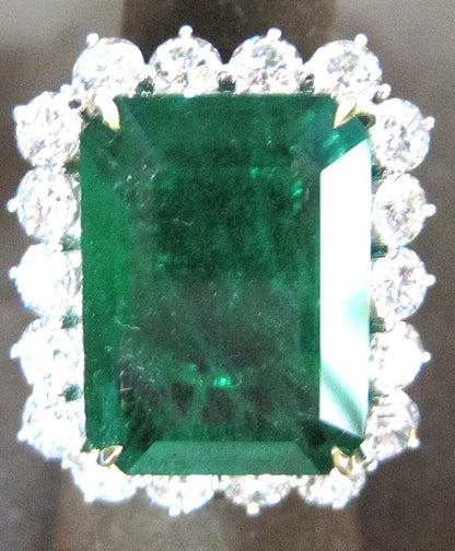 EMERALD RECTANGULAR 21.02MM LENGTH X16.60MM WIDTH X9.95MM DEPTH EMERALD RING
