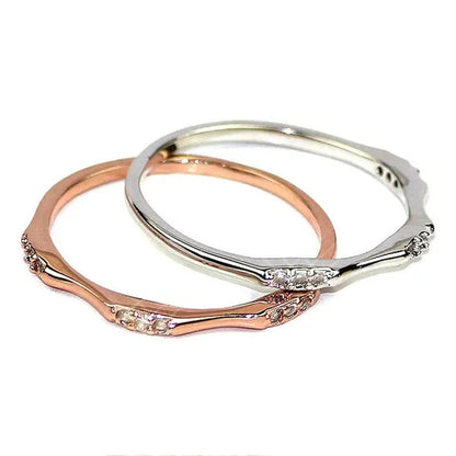 Chic and Lovely Lady Slim Ring Commemorate Ring Wedding Jewelry