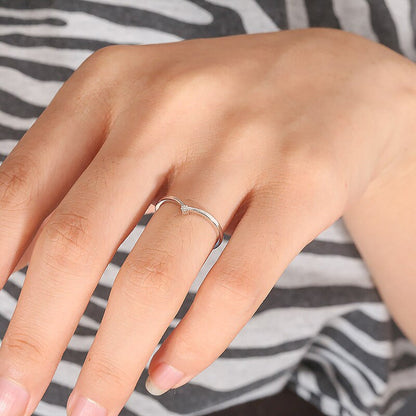 DEF Color VVS1 round Cut 0.015Carat Moissanite Wedding Band V Band
