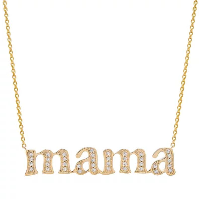 0.15 CT. T.W. Diamond Mama Necklace in 14K Yellow Gold (I, I1)