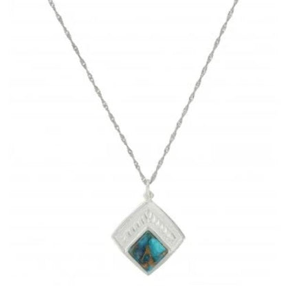 Montana Silversmiths Doubled down Diamond Turquoise Necklace
