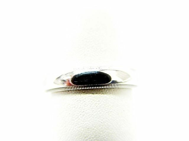 14 K WHITE GOLD POLISHED BEADED WEDDING BAND