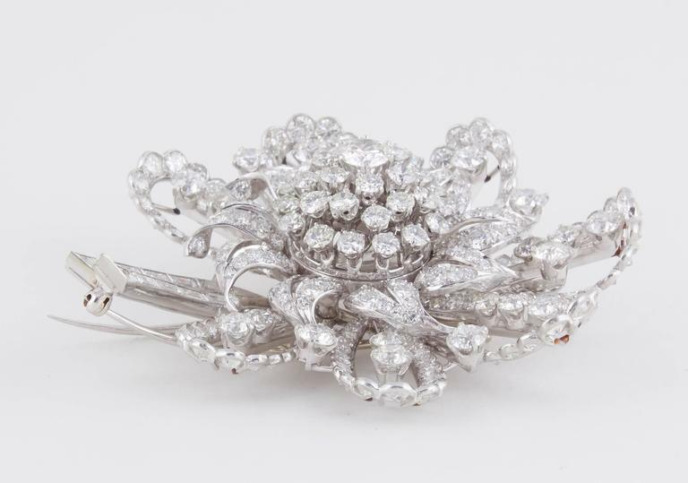 DIAMOND ANTIQUE PIN DIAMOND BROOCH CIRCA DIAMOND PI 1930'S ESTATE DIAMOND BROOCH