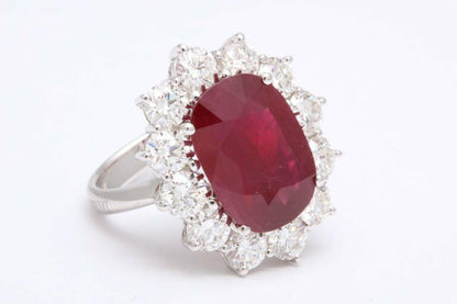 Damiani Burma Ruby and Diamond Ring Certified