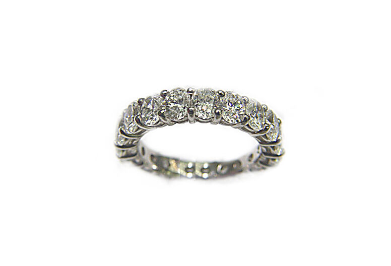 DIAMOND 19 OVAL BRILLIANT DIAMOND ETERNITY BAND ANNIVERSARY BAND DIAMOND BAND