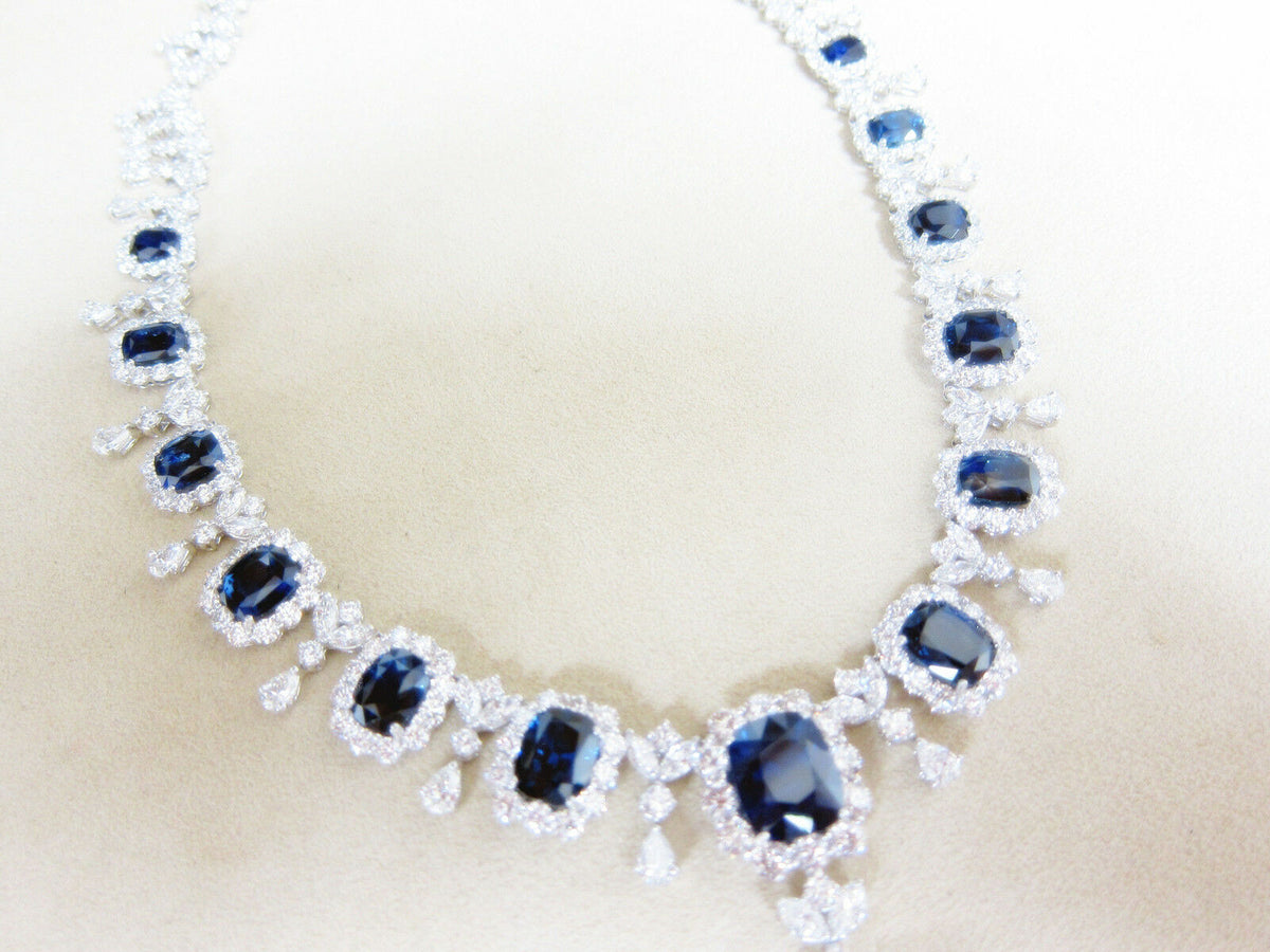 GIA CERTIFIED 14 CUSHION SHAPE 17.48 CT CENTER SAPPHIRE WITH NATURAL DIAMOND