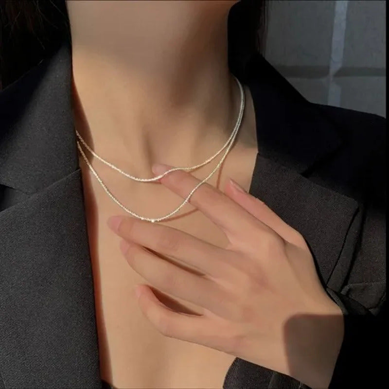 Shiny Sparkling Glitter Clavicle Chain Necklace Brand New Fashion Necklace Chain
