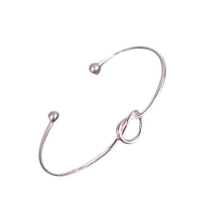 Jewelry Clearance Bracelets Chic Fashion Simple Knot Bangle Cuff Opening Bracele