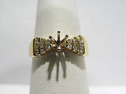 DIAMOND ROUND BRILLIANT SHAPE CHANNEL SET SETTING 6 PRONG