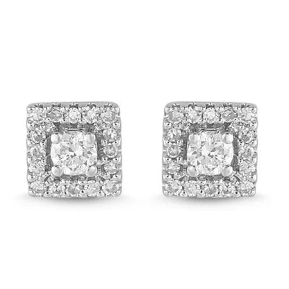 0.25 CT. T.W. Diamond Stud Earrings in 14K White Gold