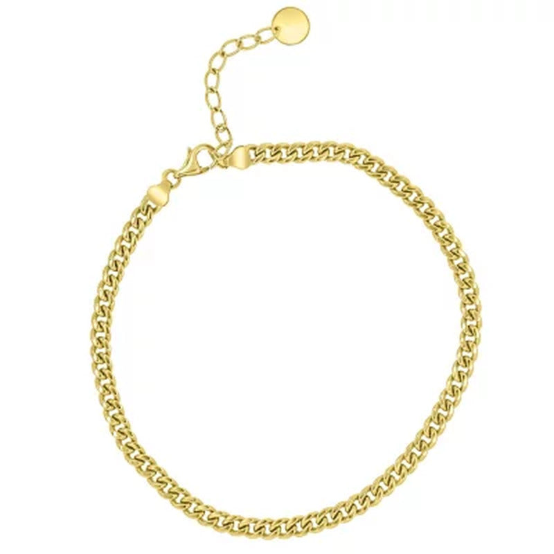 14K Yellow Gold Curb Bracelet