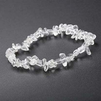 10 Colors Healing Natural Stone Beads Chips Single Strand Women Yoga Bracelets L