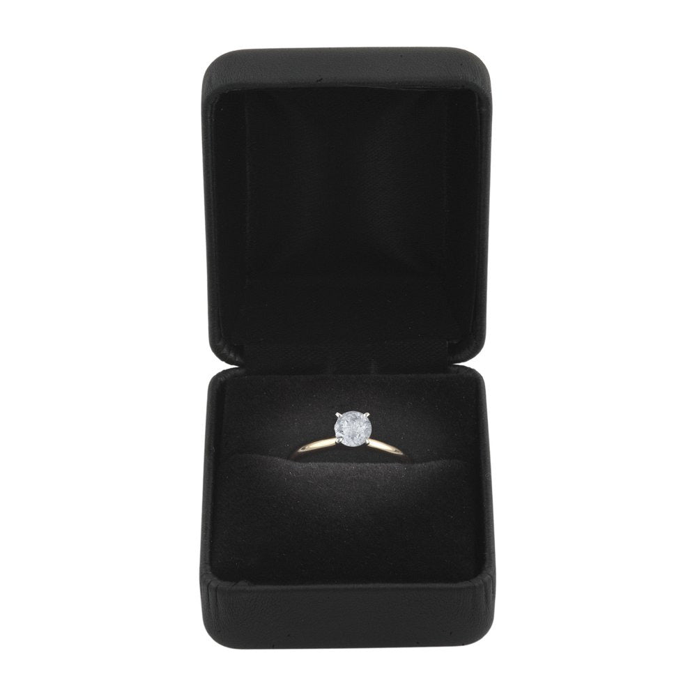 Arista 0.50 Carat T.W. round White Diamond Solitaire Ring in 14K Yellow Gold (H-