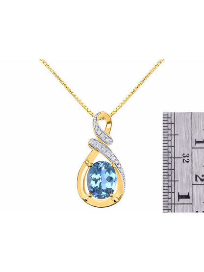 Necklaces for Women Yellow Gold Plated Silver Designer Necklace Gemstone & Genui
