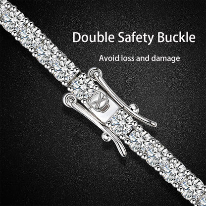 3/3.5/4/5Mm 100% All Moissanite Necklace for Women Men Sparkling Lab Diamond