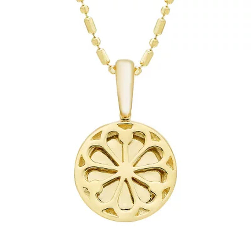 14K Yellow Gold Zodiac Symbol Pendant, 16-18"