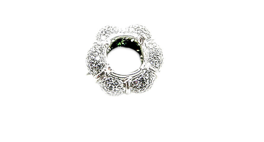 DIAMOND ROUND BRILLIANT PAVE SET SETTING SET 4 PRONG