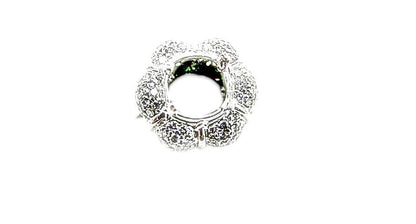 DIAMOND ROUND BRILLIANT PAVE SET SETTING SET 4 PRONG