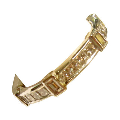 DIAMOND ETERNITY BAND PRINCESS BAGUETTE ALL AROUND SET
