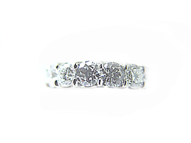 DIAMOND 15 ROUND BR SHAPE ETERNITY BAND COMMON PRONG U BASKET DIAMOND BAND
