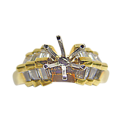 DIAMOND 6 BAGUETTE SHAPE SETTING 6 PRONG SET FOR 8.00MM STONE