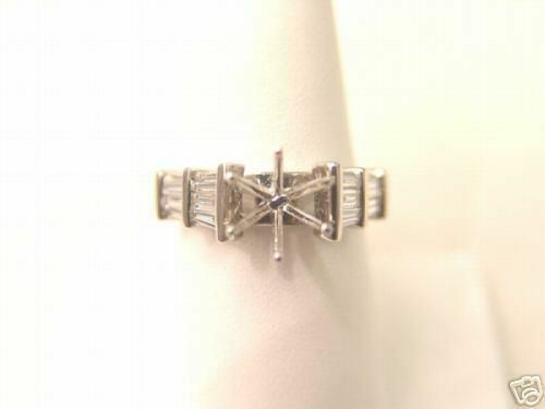 .78 CTTW TOP DIAMOND 10 BAGUETTE CUT SETTING 6 PRONG SETTING
