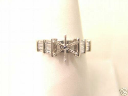 .78 CTTW TOP DIAMOND 10 BAGUETTE CUT SETTING 6 PRONG SETTING