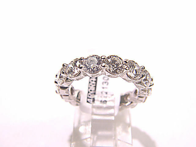 DIAMOND 15 SHAPE ROUND BRILLIANT DIAMOND ETERNITY BAND COMMON PRONG SET DIAMOND
