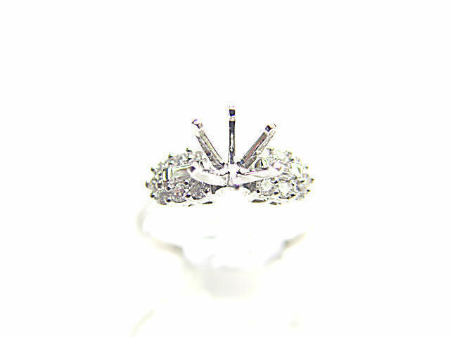 DIAMOND BAGUETTE ROUND SETTING 6 PRONG SET FOR A 8MM DIAMOND x 7.70MM STONE
