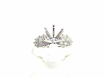 DIAMOND BAGUETTE ROUND SETTING 6 PRONG SET FOR A 8MM DIAMOND x 7.70MM STONE
