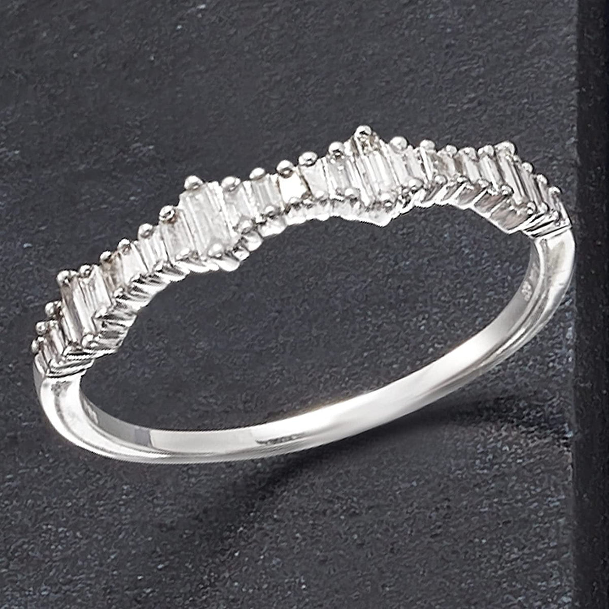 0.20 Ct. T.W. Baguette Diamond Ring in 14Kt Gold