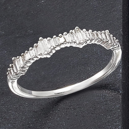0.20 Ct. T.W. Baguette Diamond Ring in 14Kt Gold