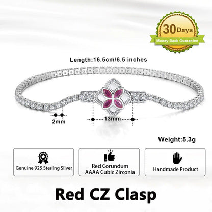 Authentic 925 Sterling Silver Tennis Chain Bracelet Moulding Process
