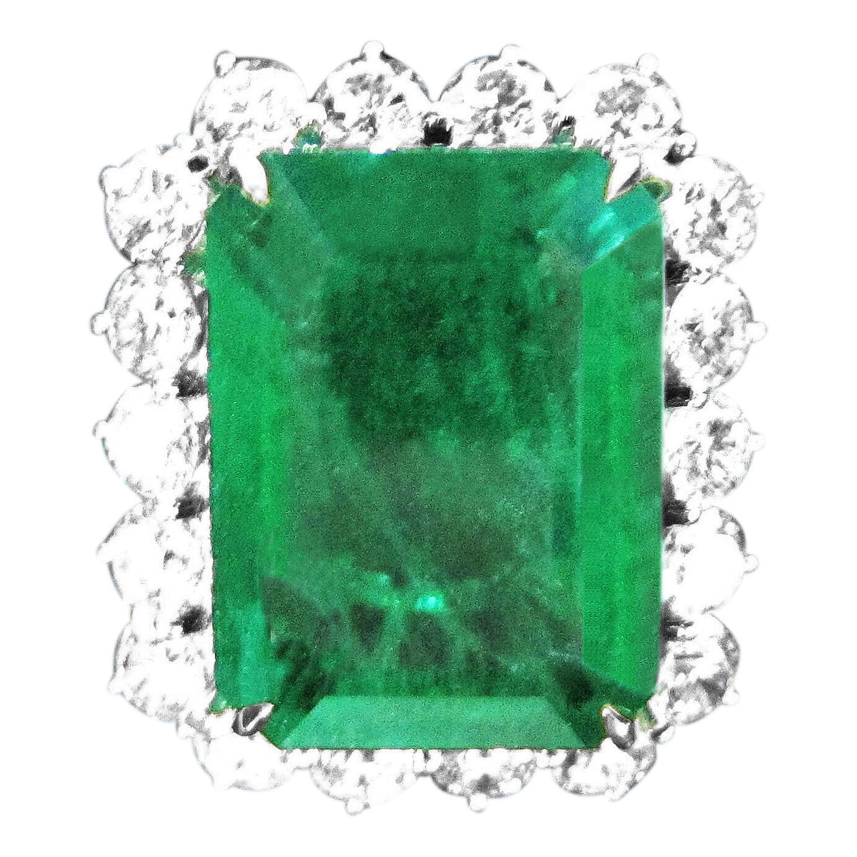 EMERALD RECTANGULAR 21.02MM LENGTH X16.60MM WIDTH X9.95MM DEPTH EMERALD RING