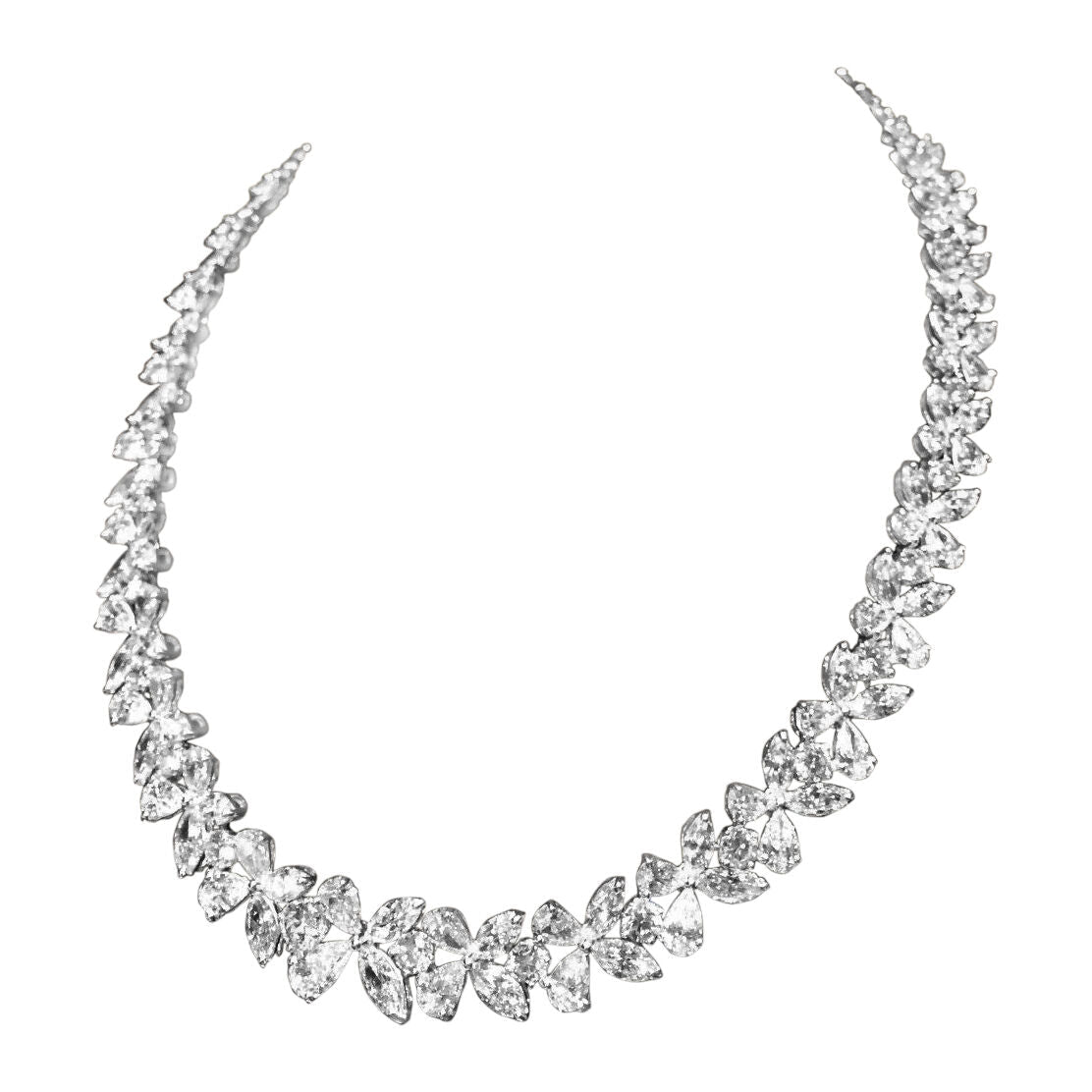 DIAMOND NECKLACE MULTI-SHAPE DIAMOND SET PRETTY DIAMOND NECKLACE SET DIAMOND