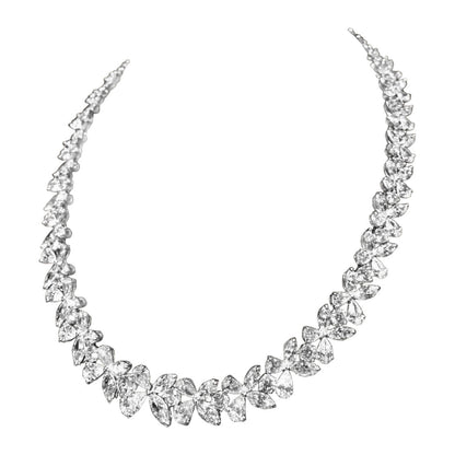 DIAMOND NECKLACE MULTI-SHAPE DIAMOND SET PRETTY DIAMOND NECKLACE SET DIAMOND