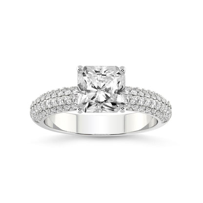 1 Carat IGI Certified Radiant Shape Lab Grown Diamond Engagement Ring | 14K Whit