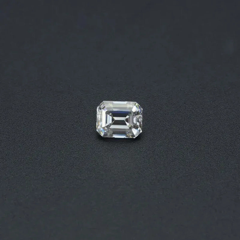 White D Color VVS Emerald Cut Loose Moissanite Diamond Stone 1Ct 5X7Mm with Cert