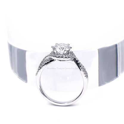 Hexagon Female Ring Moissanite Ring