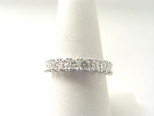 DIAMOND 11 PRINCESS SHAPE 4 PRONG SET BAND DIAMOND RING DIAMOND SET BAND RING