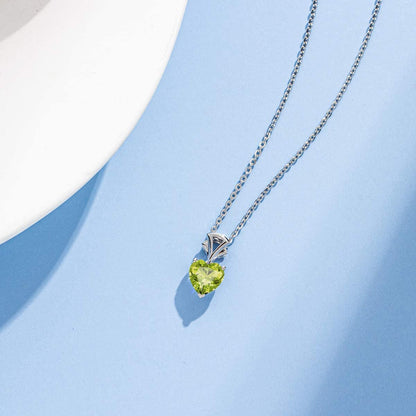 Valentines Day Gifts for Her 14K Solid White Gold Genuine or Created Gemstone Pe